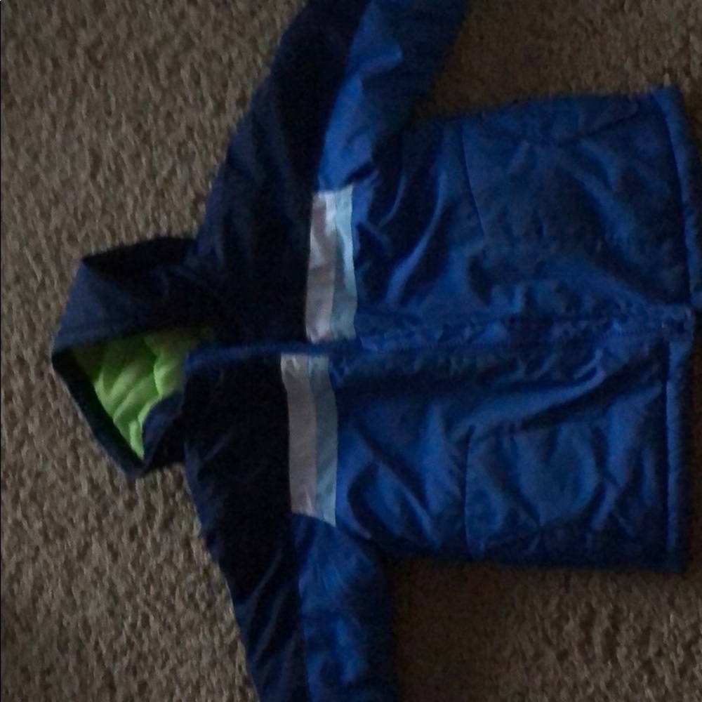 Green and blue old navy winter jacket